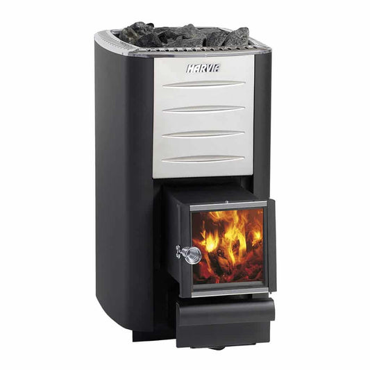 Harvia M3 SL Wood Fired Stove + Chimney Kit (Heater Kit)