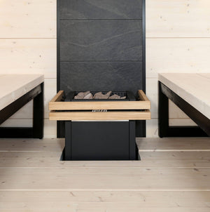 Harvia Virta electric sauna heater with safety railing