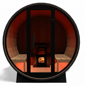 Black Cedar Barrel Sauna