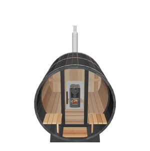 Black Cedar Barrel Sauna