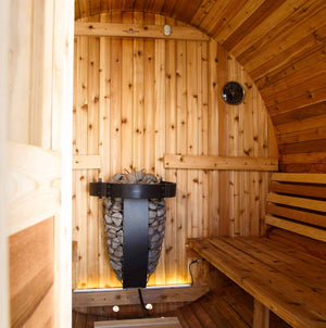 Harvia Spirit sauna heater in use